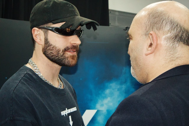 Entrevista nos bastidores de um evento