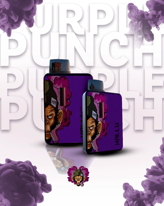 Direção de arte de produto em tons de roxo